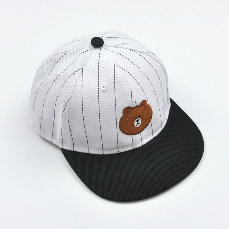 Bear canvas baseball cap